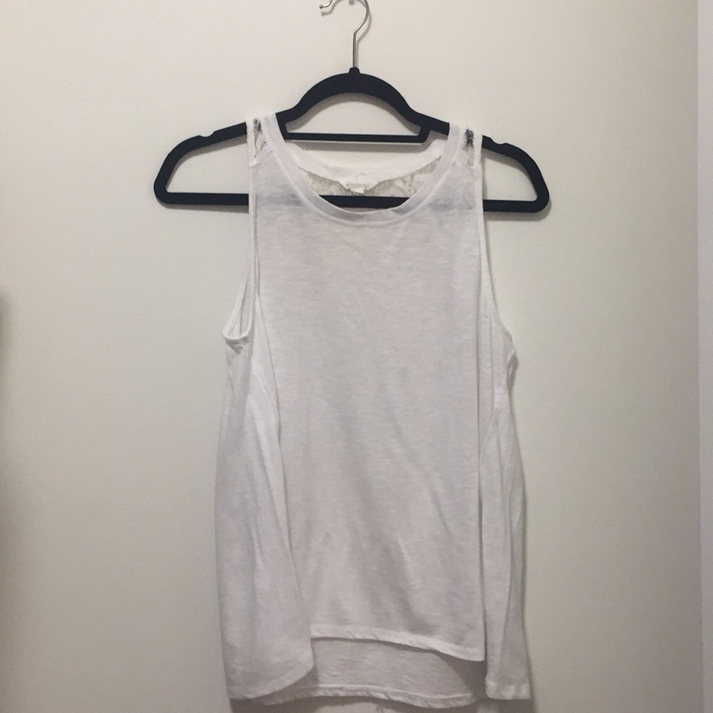 White lace tank top